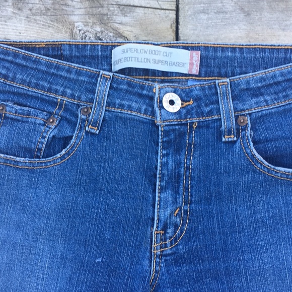 Levi’s Super Low Bootcut Jeans size 7 - Picture 4 of 12